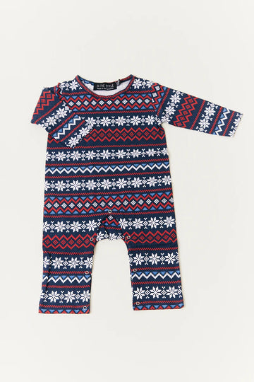 Babies Snowflake Print Matching Family Romper